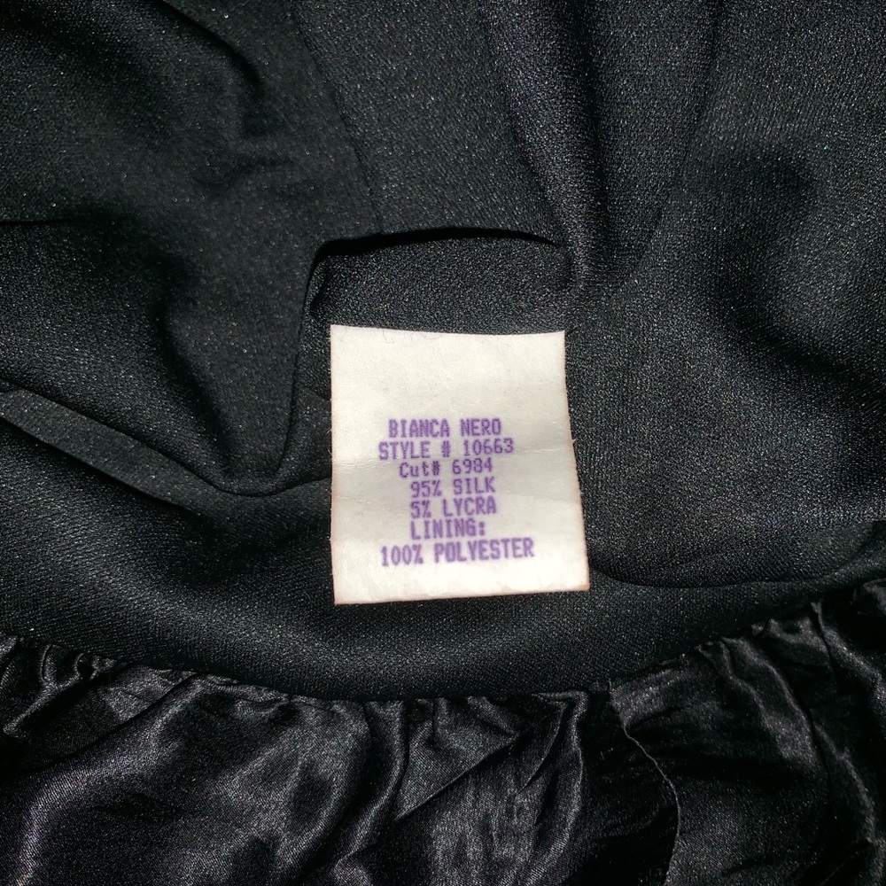 Maria Bianca Nero Black sm strapless dress floral - Picture 8 of 8